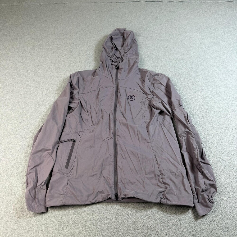 Backcountry Jacket Womens Small Purple  Pertex Quantum Air Hooded Windbreaker